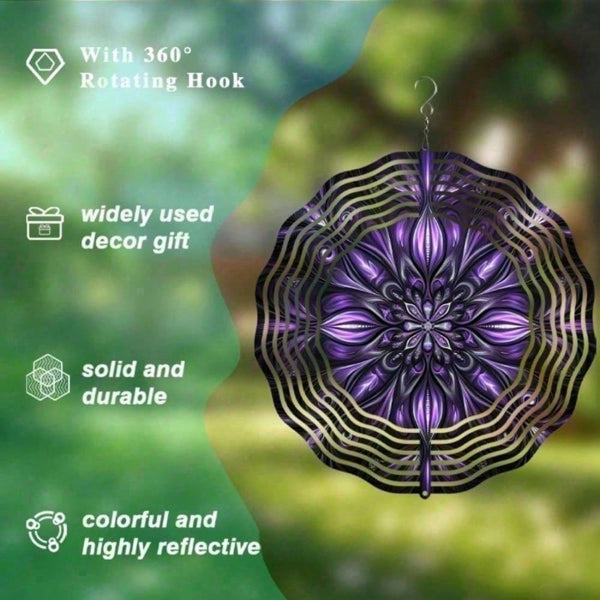 4-in-1 Solar Powered Wind Spinner for Garden & Patio Decor