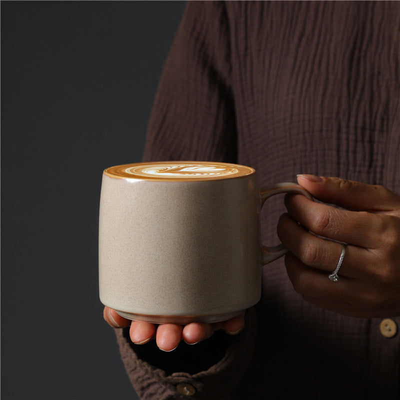 Ceramic Water Cup Set - Multiple Colors & 440ml Capacity for Coffee & Tea