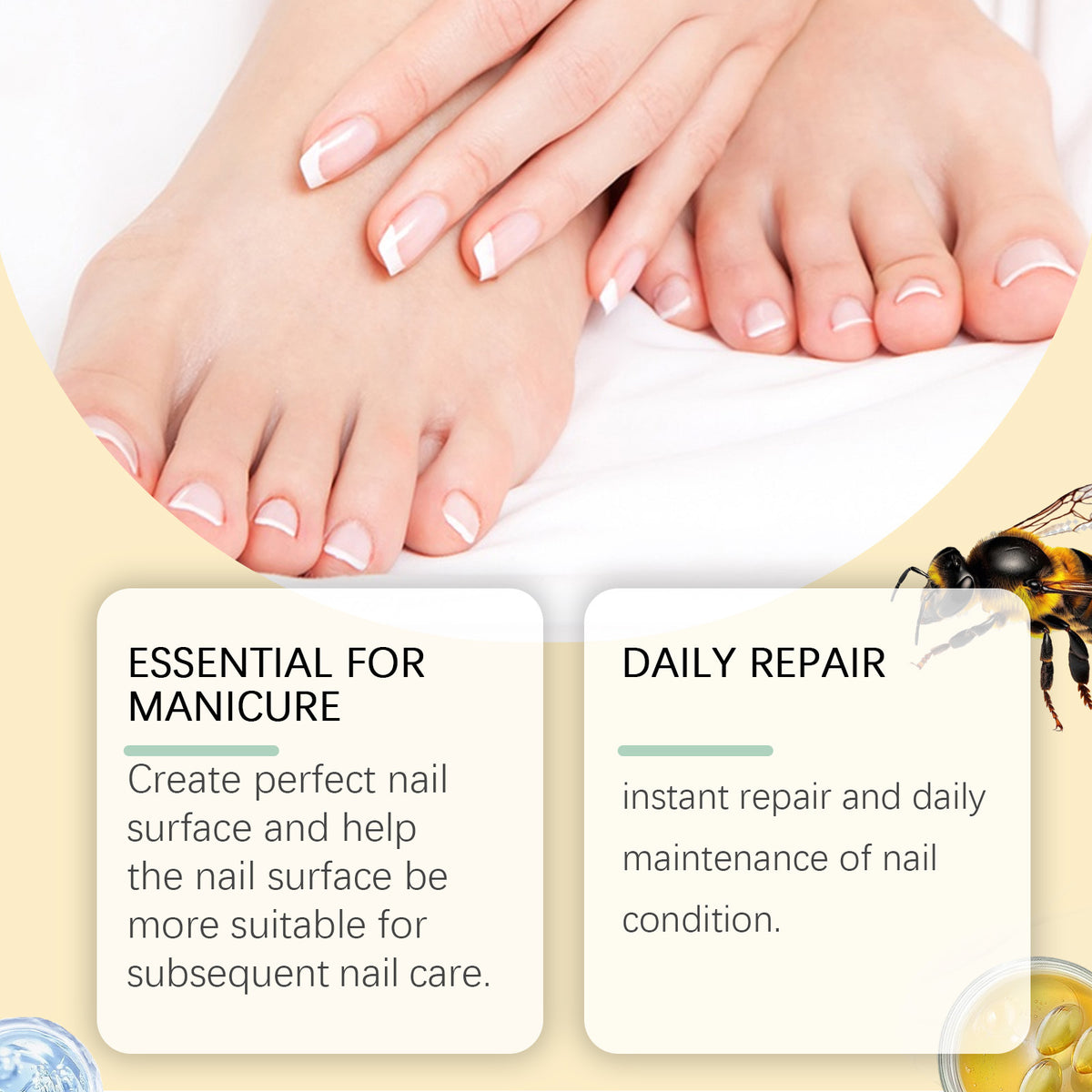 Deep Cleansing Mild Moisturizing And Nourishing Nail Care Solution