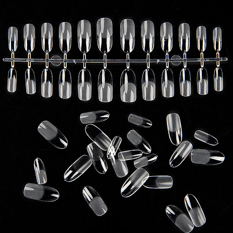 Dual-Use Almond Oval Nail Art Sheet - Drop-Free Manicure Tools Set