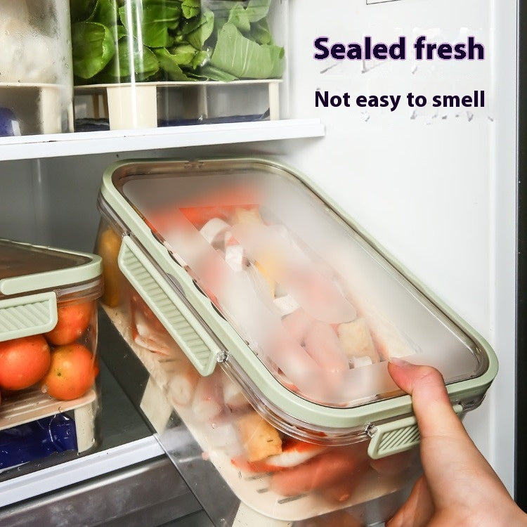 Portable Food Storage Bin with Drainage for Outdoor Picnic and Kitchen Use