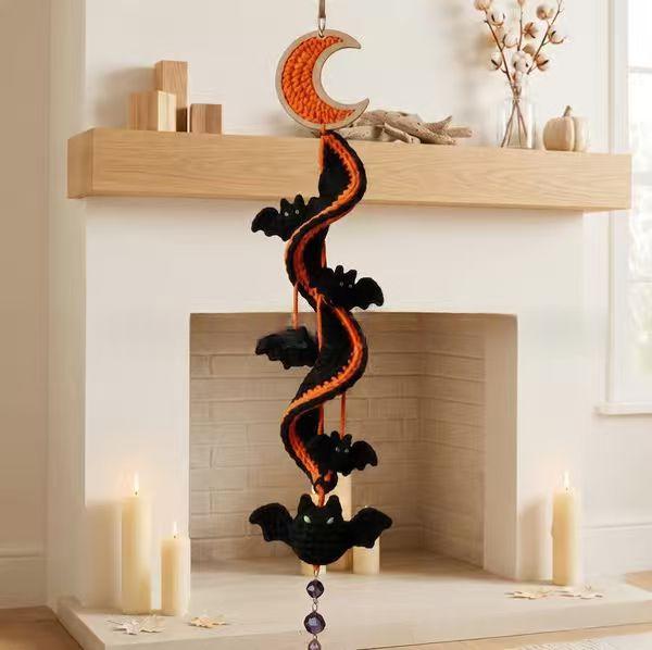 Halloween Crochet Decorative Item - Ghost, Pumpkin, Magic Spell & Midnight Styles