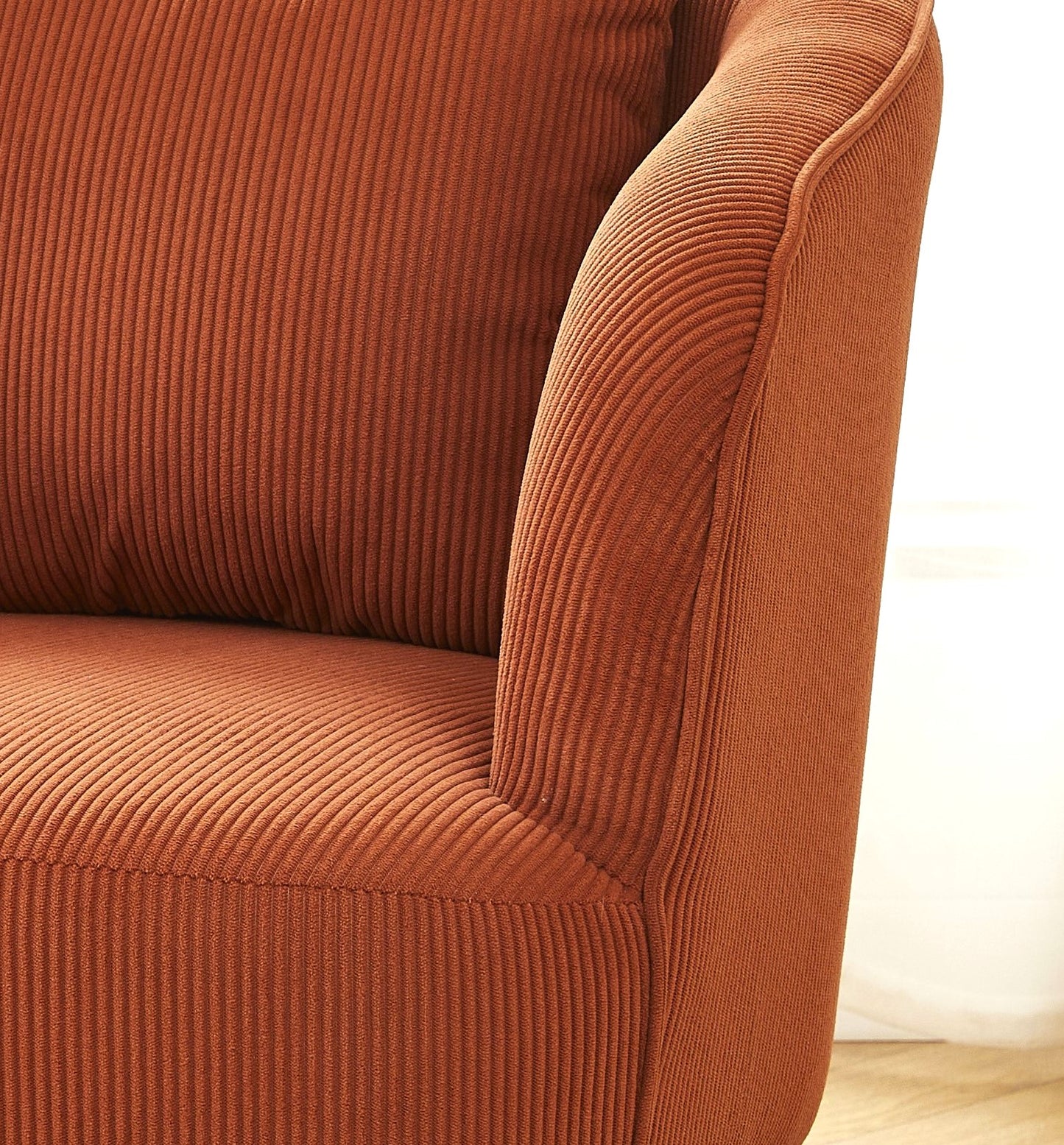 Velvet Accent Chair With Pillow, Modern Upholstered Armchair Metal