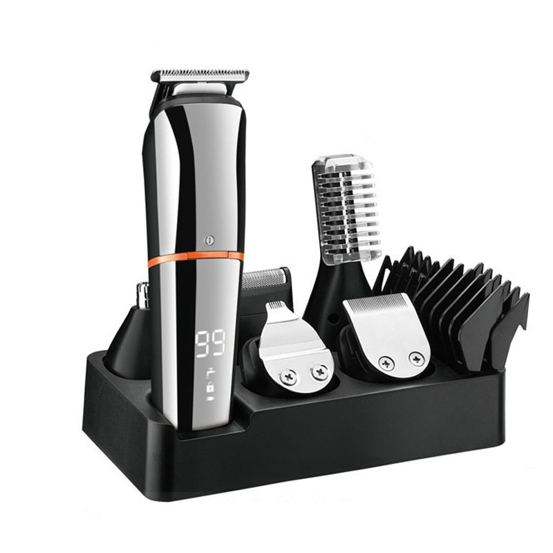 Electric Hair Clipper & Nose Hair Trimmer with Digital Display - Multifunctional Grooming Tool