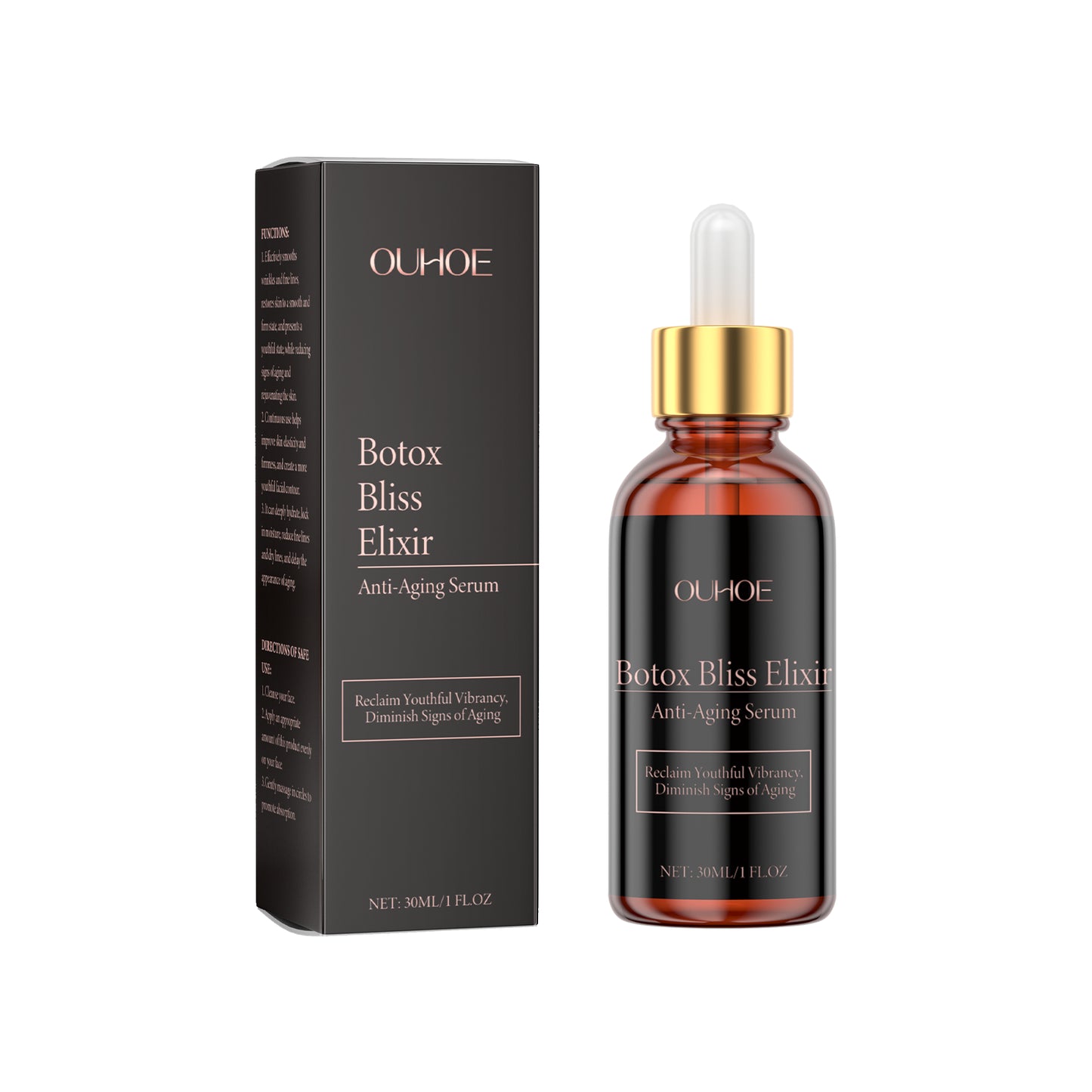 Hydrating Facial Serum with Hyaluronic Acid - Anti-Aging Skin Smoothing