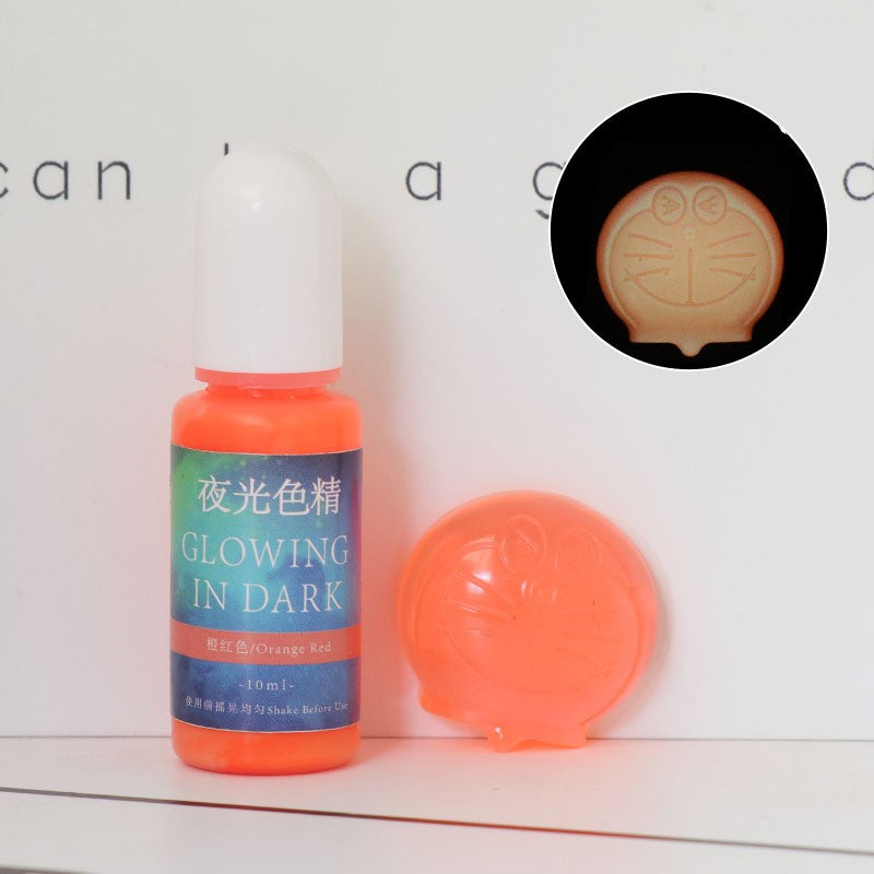 Luminous Resin Pigment for UV & Dark Glow Crafts - 20 Colors, 10ml