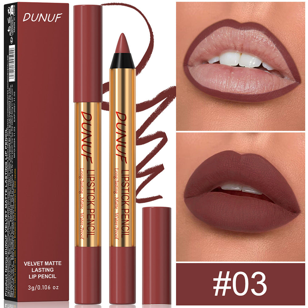 Long Lasting Lipstick Pen - Easy to Color No Stain on Cup Matte Lip Makeup