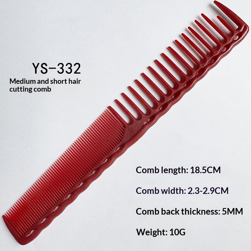 Double-Ended Hair Comb with Fine & Coarse Teeth - Multiple Colors