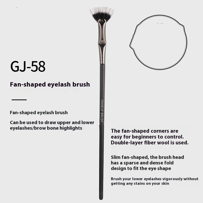 Folding Mascara Brush with Thin Angle Head for Precise Application