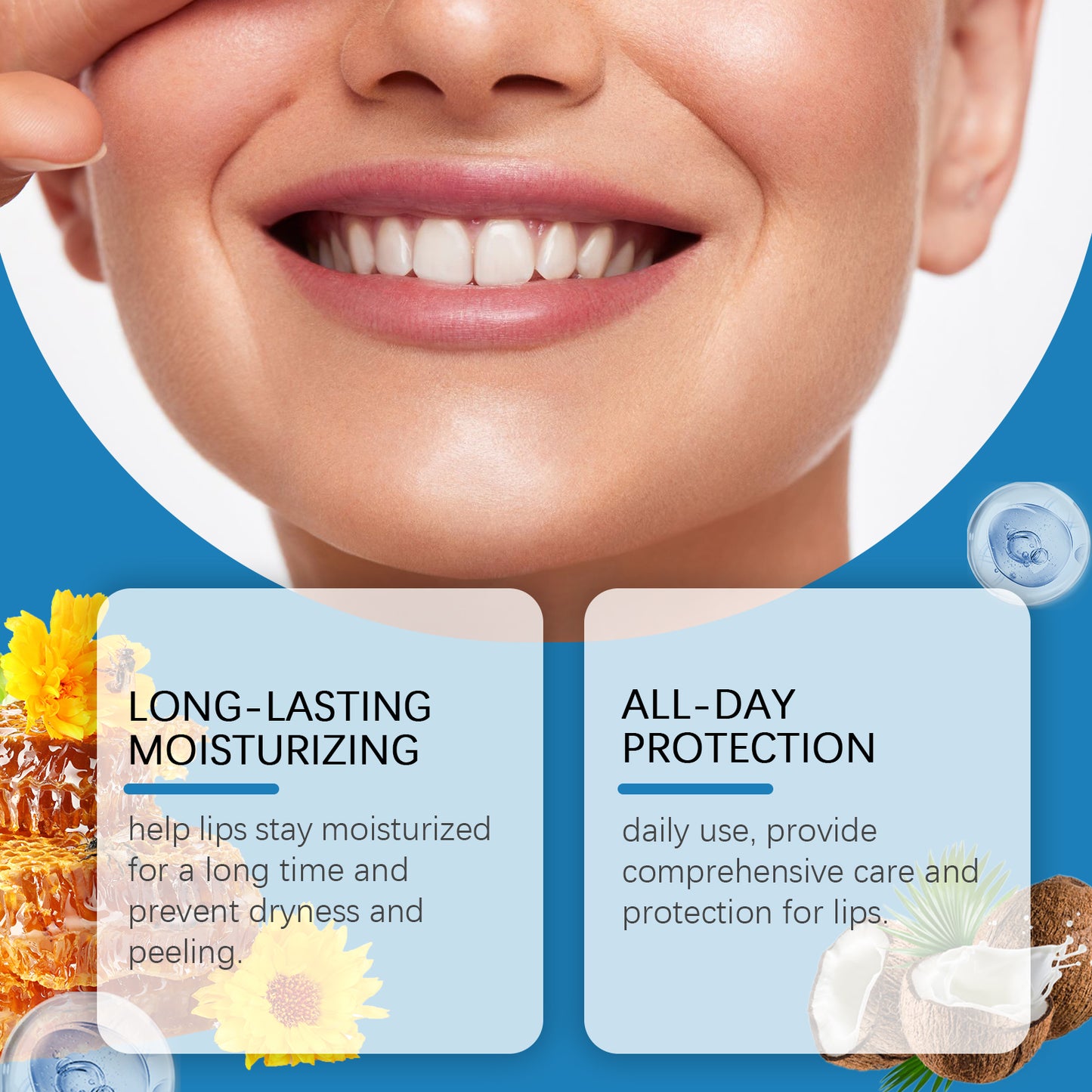 Hyaluronic Acid Lip Balm - Hydrating & Moisturizing Repair Treatment
