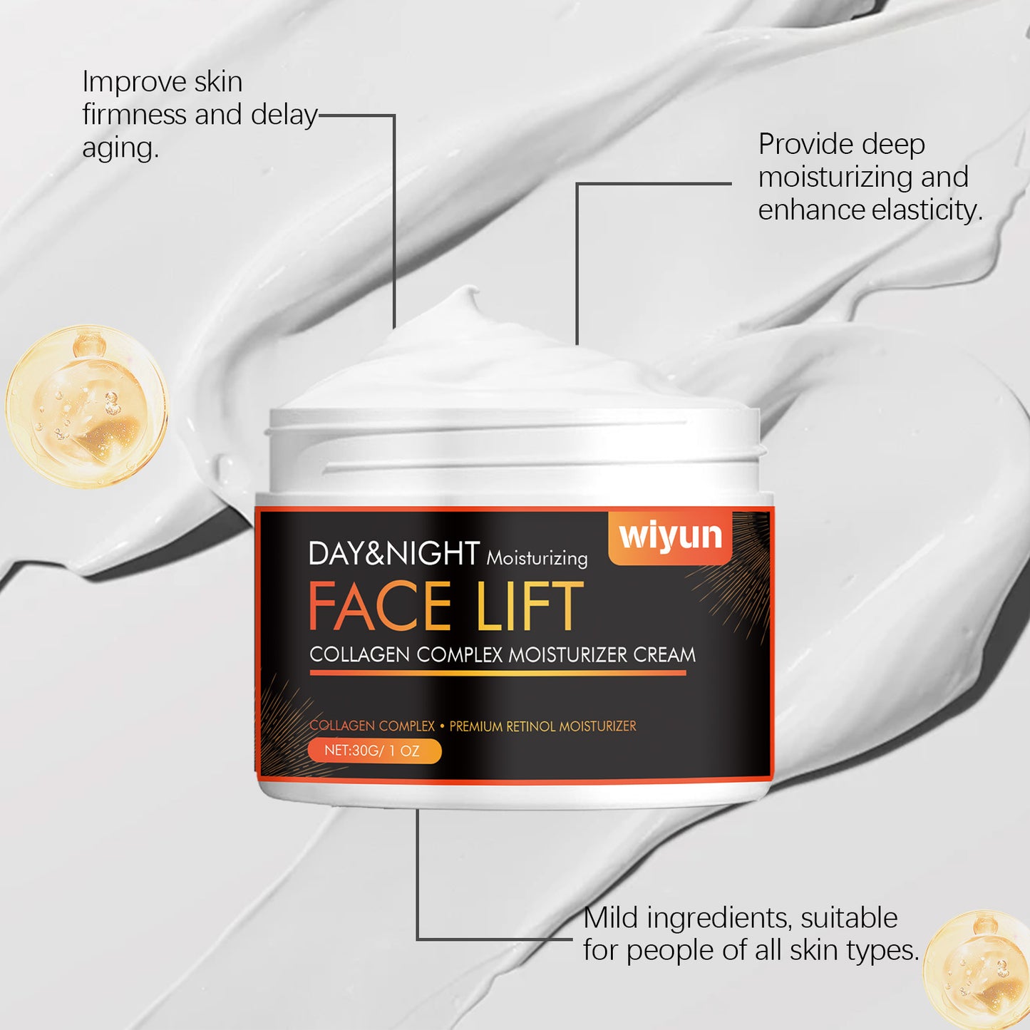 Collagen Firming Face Moisturizer - Deep Hydration Anti-Aging Cream