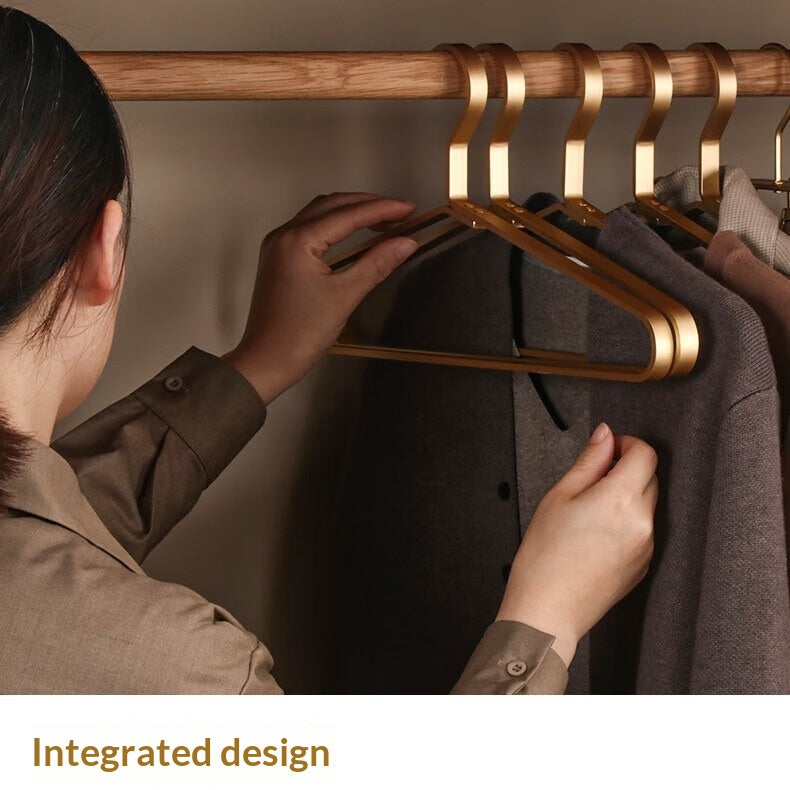 Stainless Steel Clothing Hanger Set - Home Wardrobe Storage, Durable & Elegant