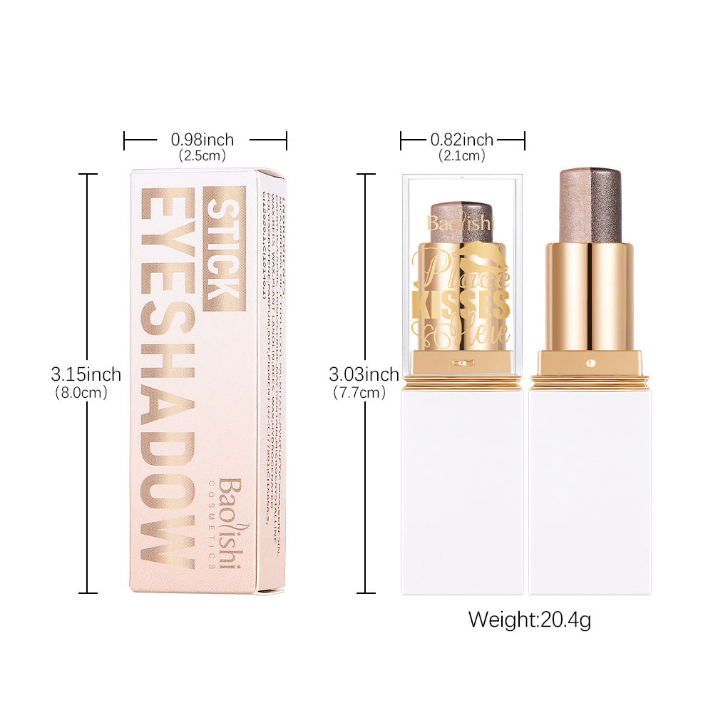 Six-Color Pearlescent Eyeshadow Stick - Versatile Glitter Color Makeup