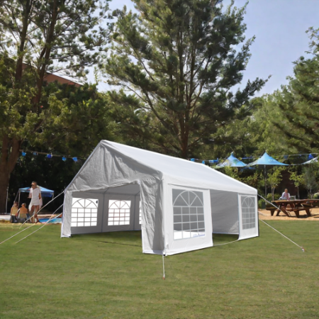 Heavy Duty 20x20 Feet Party Tent with Carry Bags - White