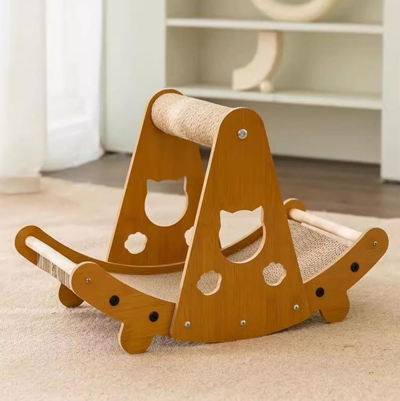 Sisal Cat Scratch Board with Crumb-Resistant Mat | Durable Pet Furniture