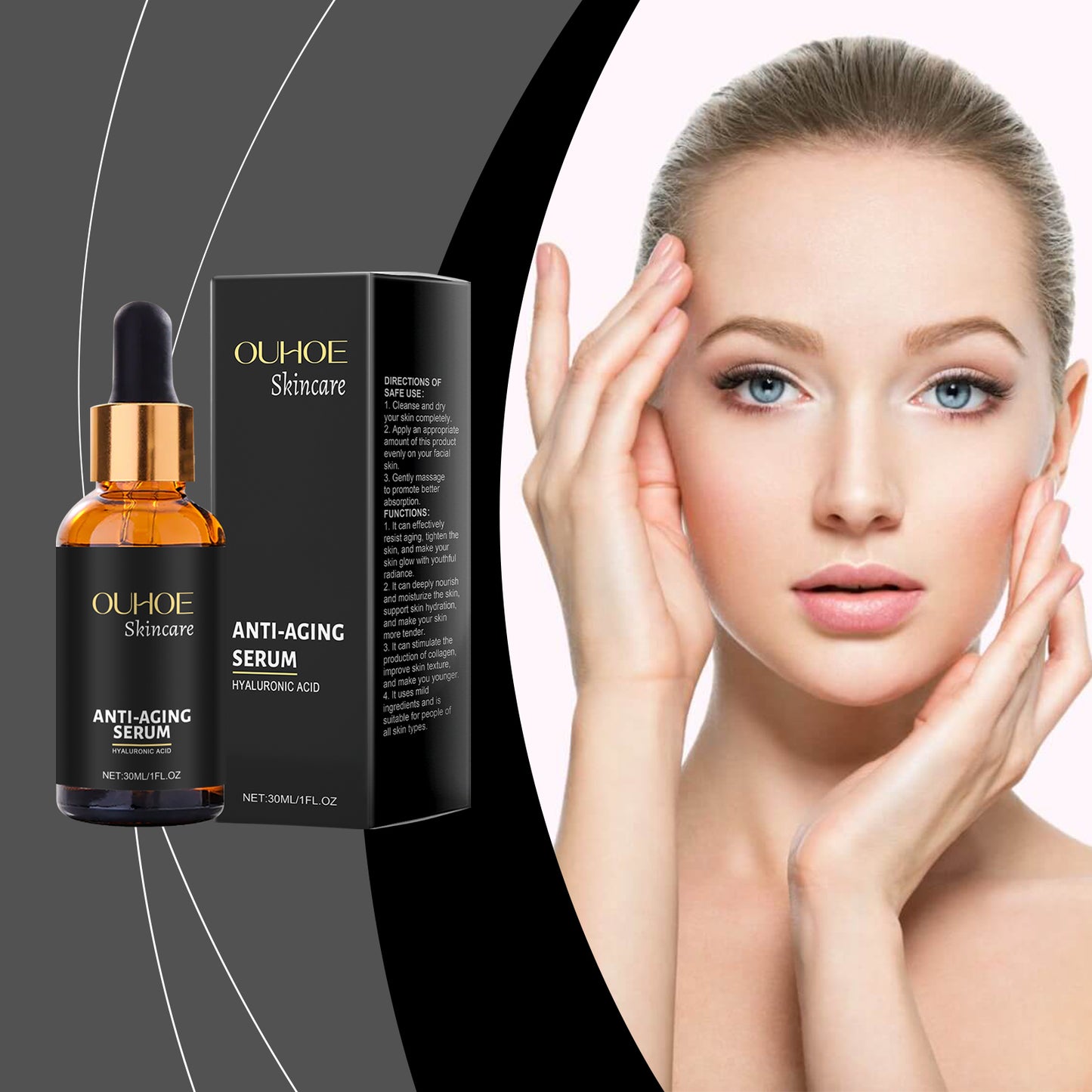 Hyaluronic Acid Facial Moisturizing Essence - Anti-Aging Skin Rejuvenation