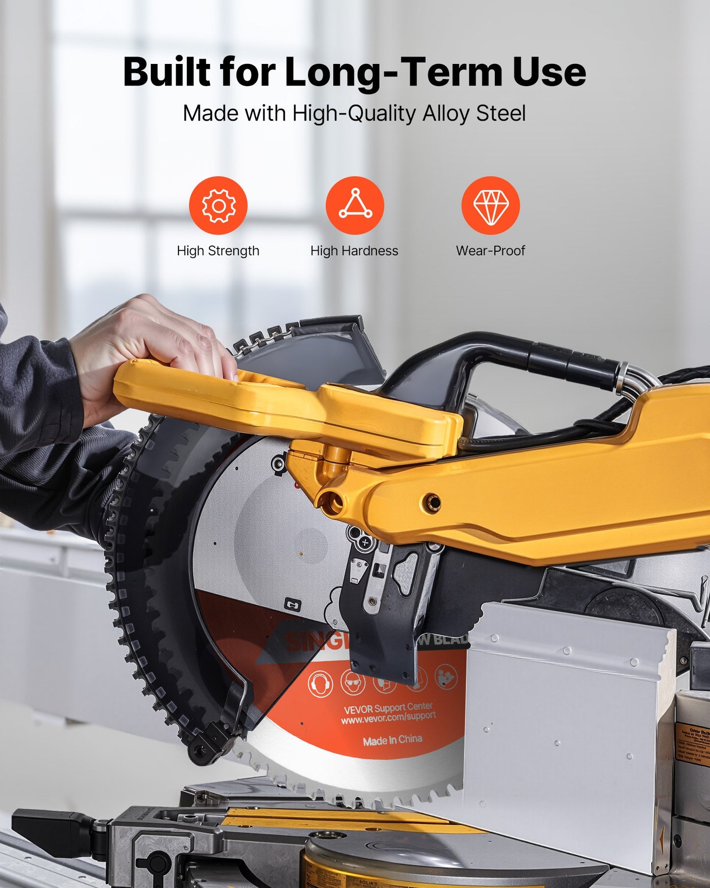 14 Inch Circular Saw Blade for Metal Cutting 72 Teeth High-Speed Power Tool Blade