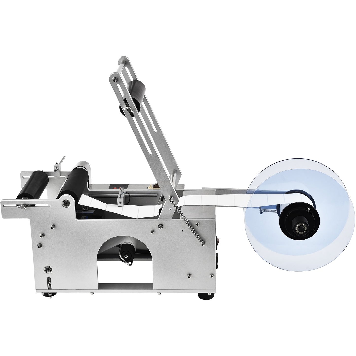Semi-Automatic Round Bottle Labeling Machine - Electric Applicator for 0.78-4.72 Inch Bottles