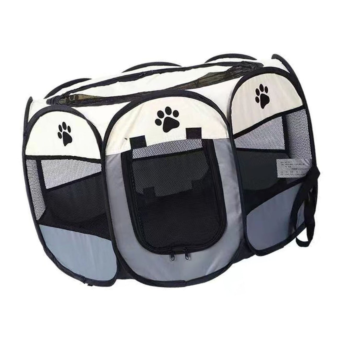 Portable Breathable Dog & Cat Crate Foldable Soft Kennel 72x43cm