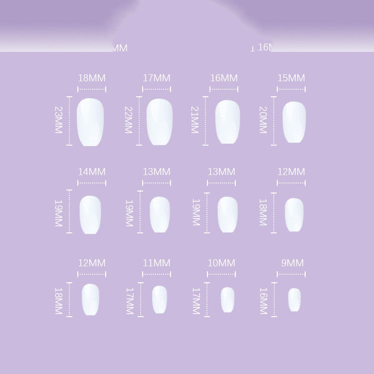 Nail Art Stickers Decals for Glitter Short Ballet Nails 24 Pieces