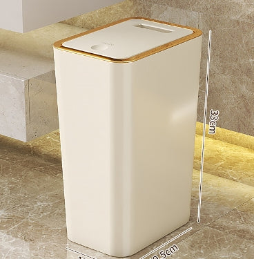 Milk Yellow Trash Can - Kitchen Waste Bin, 1 Piece