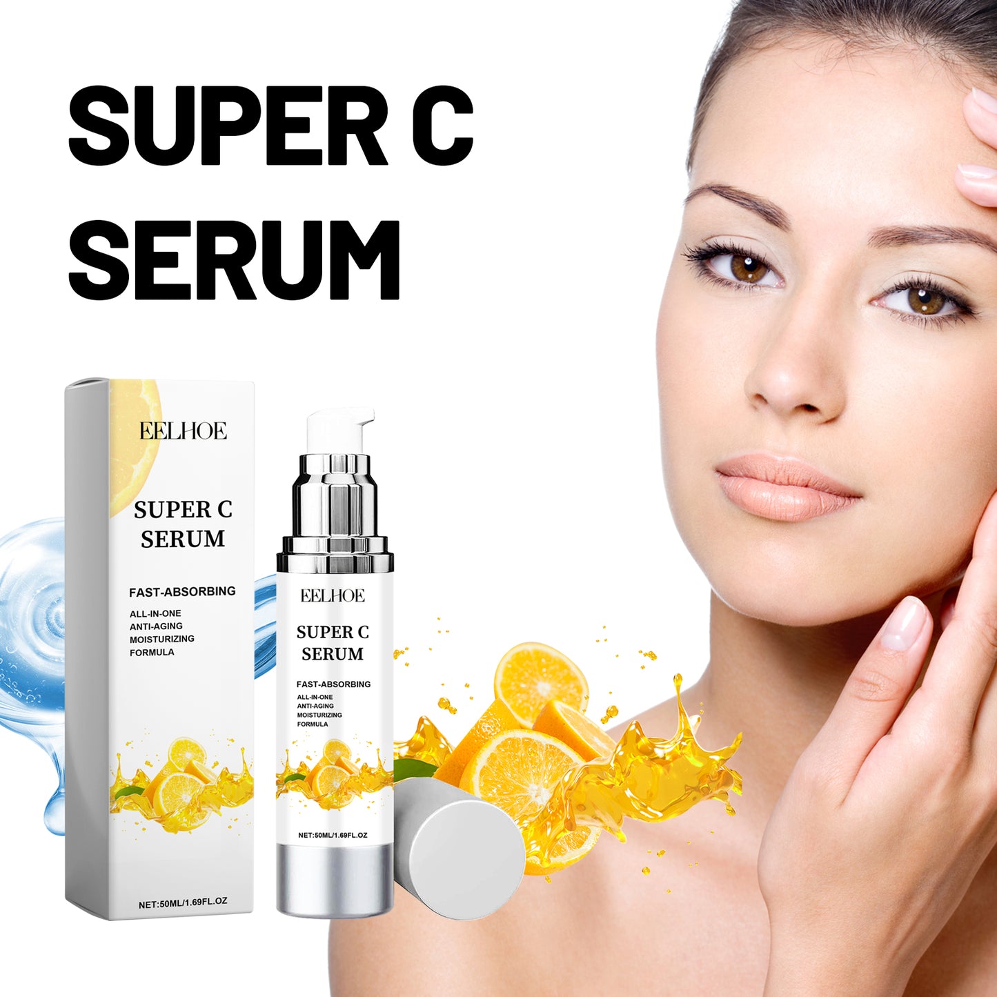Vitamin C Facial Serum 50ml - Hydrating Anti-Aging Skin Essence