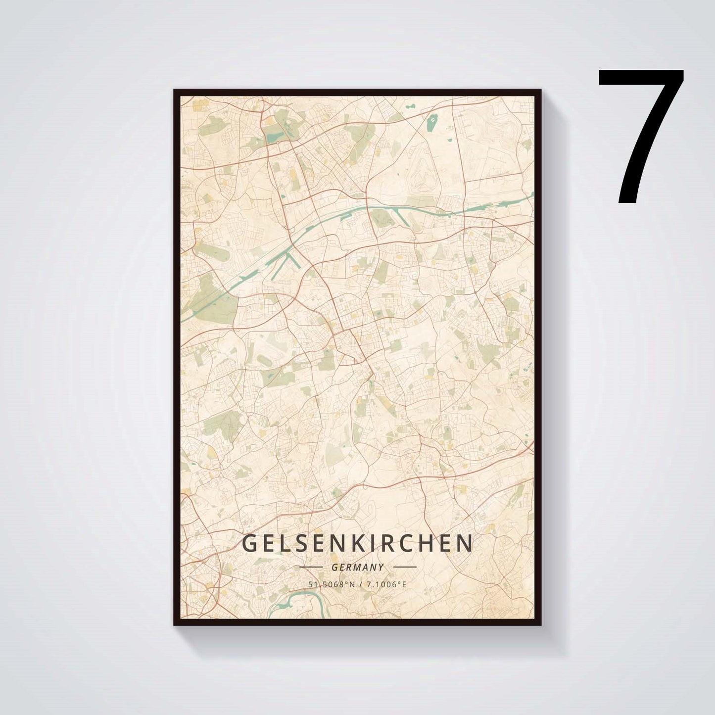 German City Subway Canvas Wall Art Poster - Home Decor