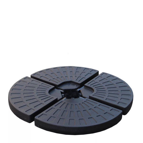 Weighted Cantilever Umbrella Base 145 Lbs Heavy-Duty Weather-Resistant Outdoor Patio
