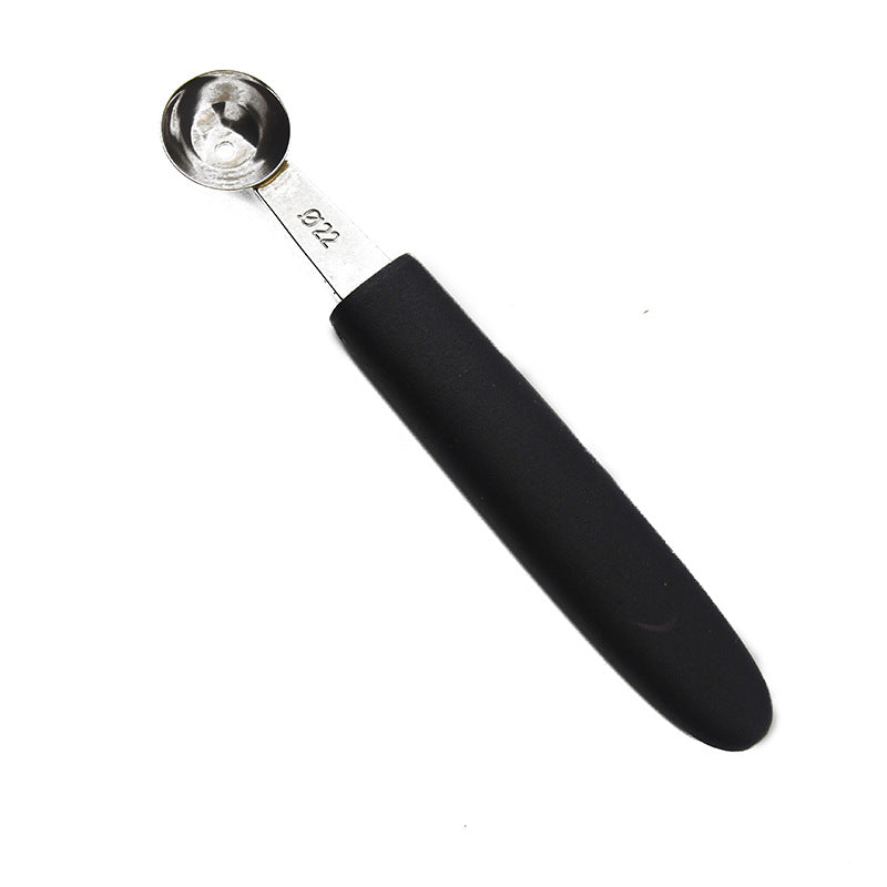 Plastic Handle Fruit Baller Spoon - Stainless Steel Kitchen Utensil