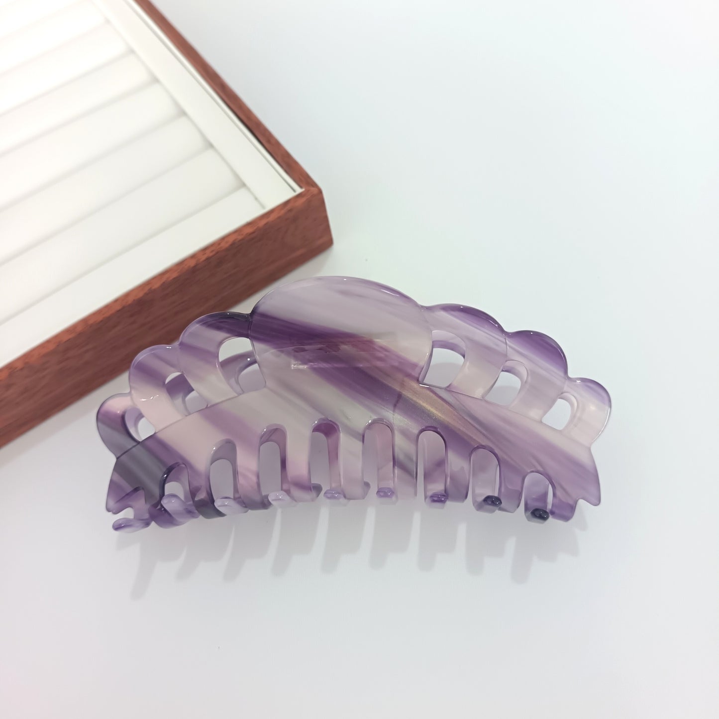 Oversized Crown Hair Barrettes - Handmade Acetate Hair Clips for Women
