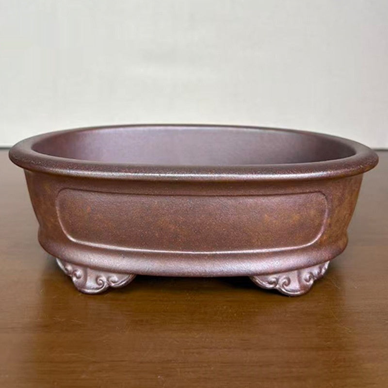 Handmade Wood-Fired Stoneware Plant Pot for Indoor & Outdoor Use - Minimalist Style