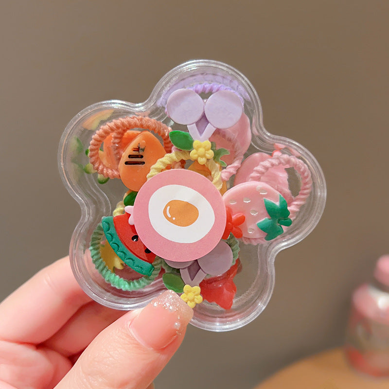 Children's Cute Baby Hair Rope Headband - Highly Elastic, No Hurt, 20PCs Set