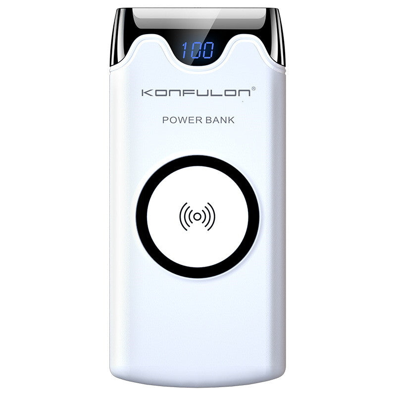 Power Bank 10000mAh Wireless Charging Hand-Crank Digital Display