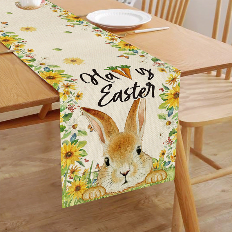 Linen Printed Table Runner - Insulated Festival Home Decor 30x180cm