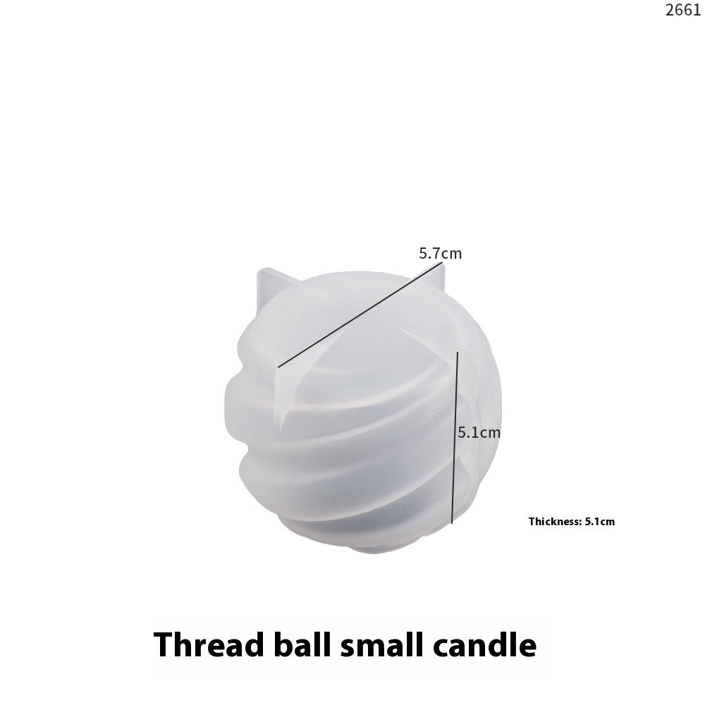 Silicone Candle Mold Spiral Earth Globe Pattern for DIY Aromatherapy Candles