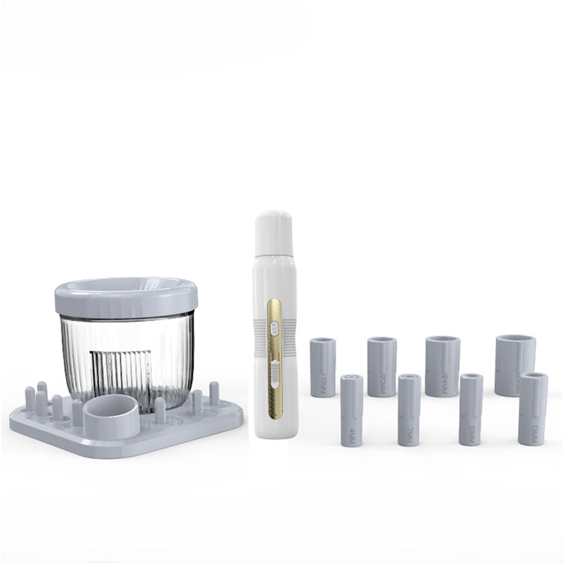 Electric Makeup Brush Cleaner and Dryer - Professional Automatic Spinner - Grey