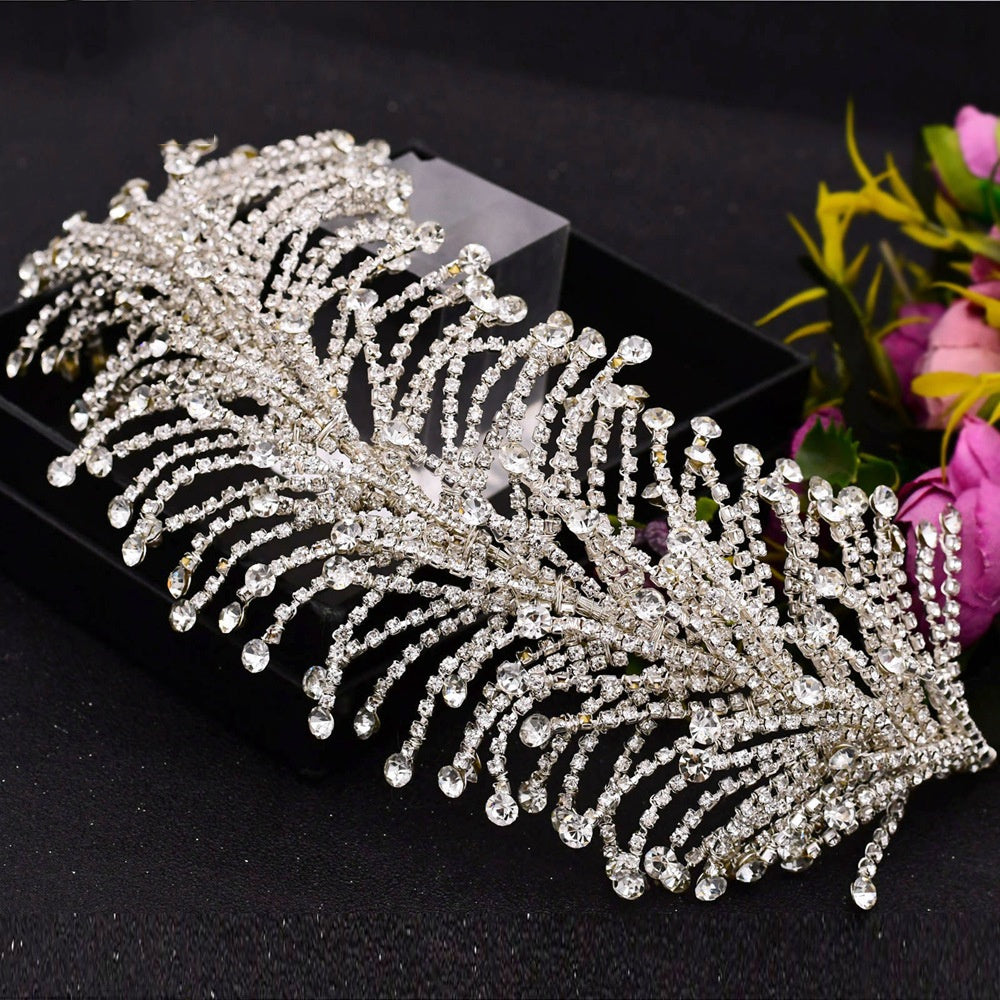 Handmade Rhinestone Chain Hair Accessory