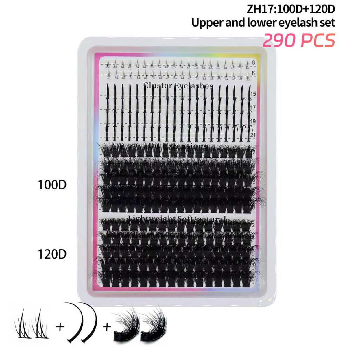 Fairy-Style Segmented Fluffy False Eyelashes - Dense, Volume & Natural Look