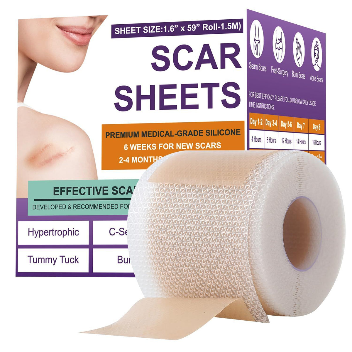 Scar Paster Silicone Sheets15 M Length Soothing