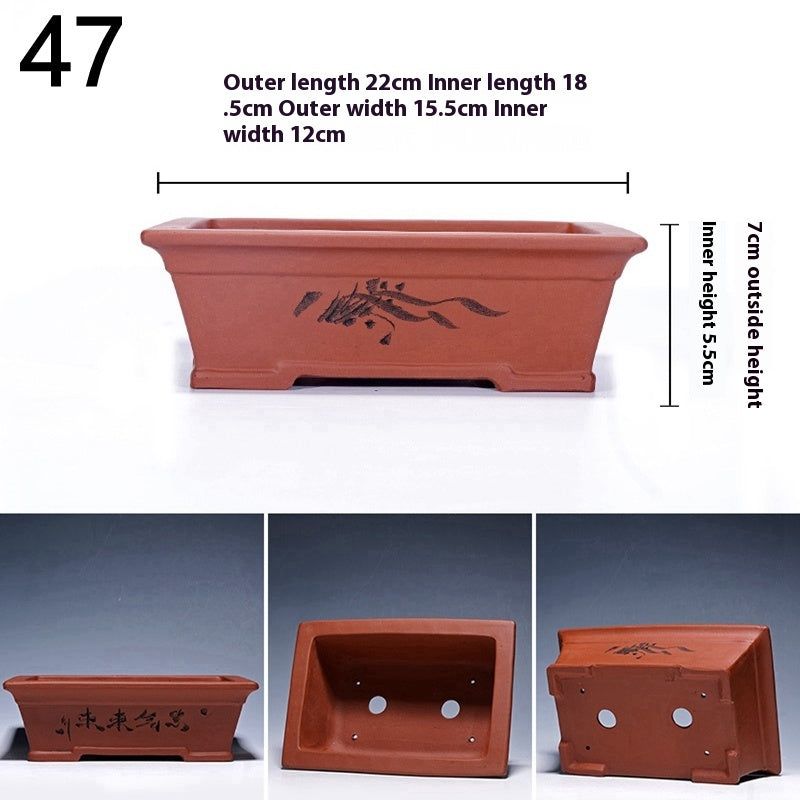 Purple Sand Flowerpot Tray for Yixing Pots - Garden & Home Storage