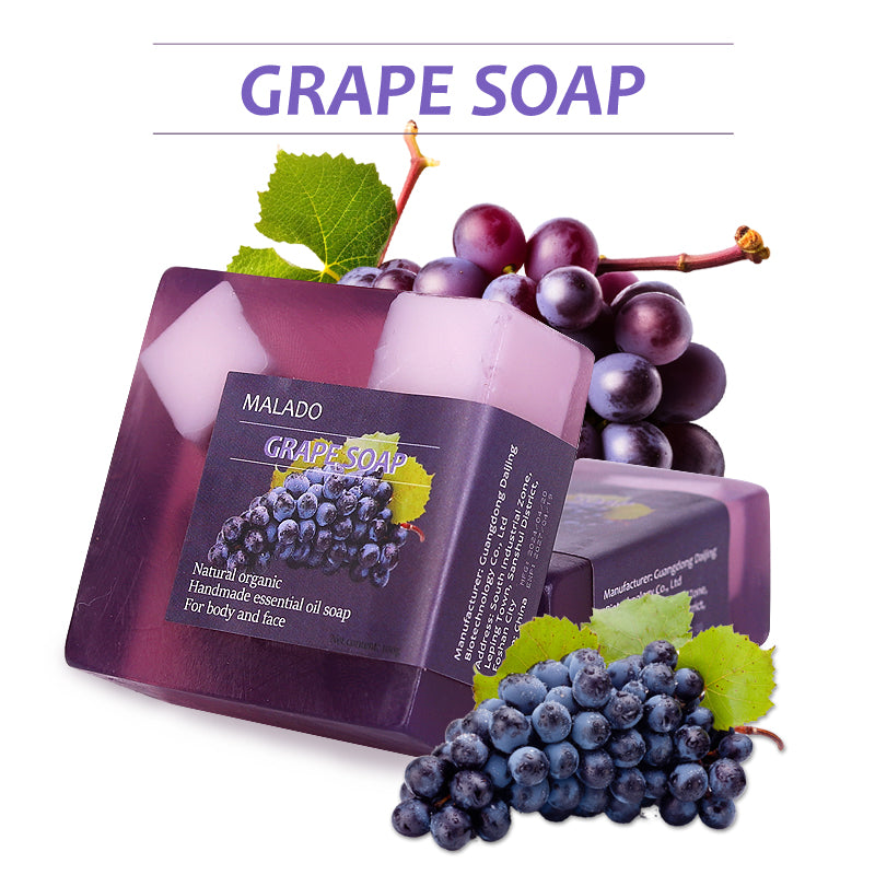 Grape Granule Fruit Soap - 100g Natural Body Care Bar