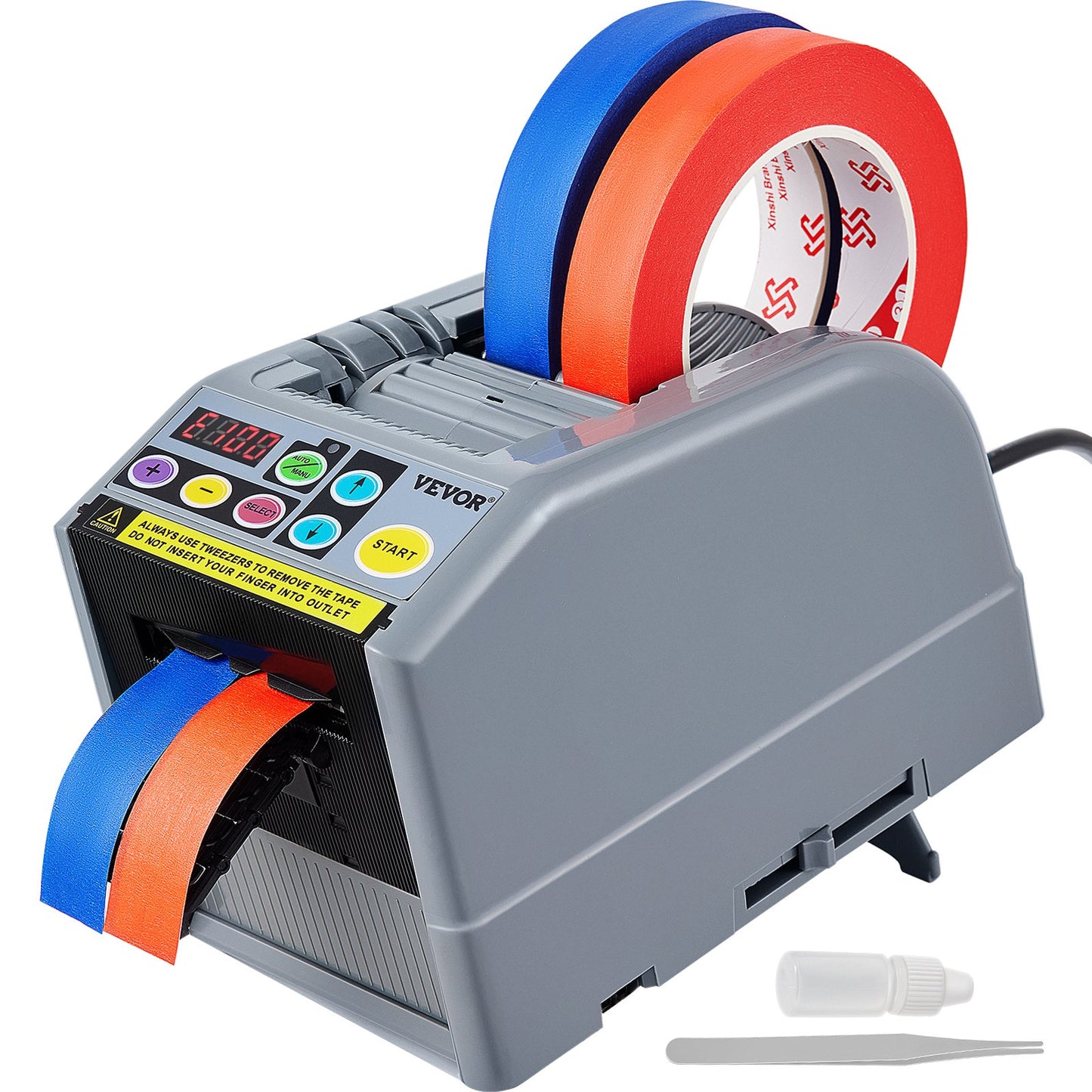 Automatic Tape Dispenser Electric Tape Cutter for Packaging 6-60mm Width - Grey