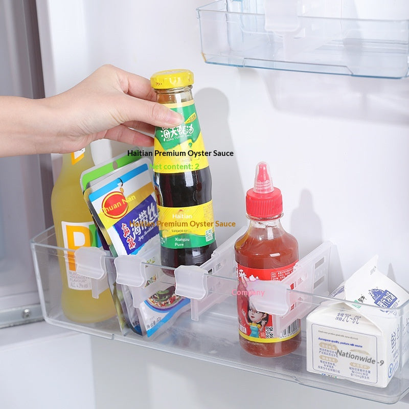 Adjustable Refrigerator Shelf Divider - Kitchen Storage Organizer, Pack of 1 or 4