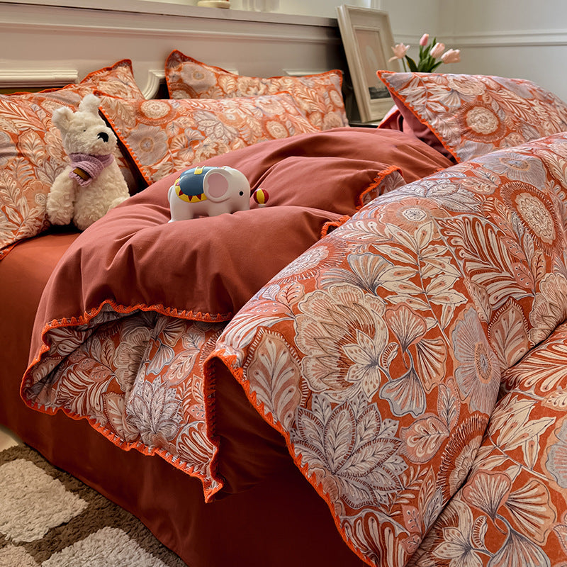 Thickened Cotton Duvet Cover Set for Fall and Winter - Modern & Minimalist