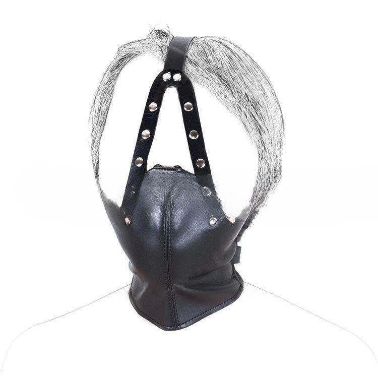 Horse Harness Mesh Mouth Ball - Black Without Lock for Equestrian Use