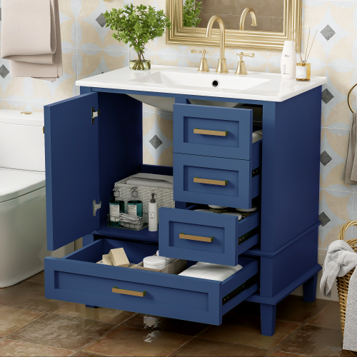 30" Bathroom Vanity Set with Sink Combo and Soft Closing Door