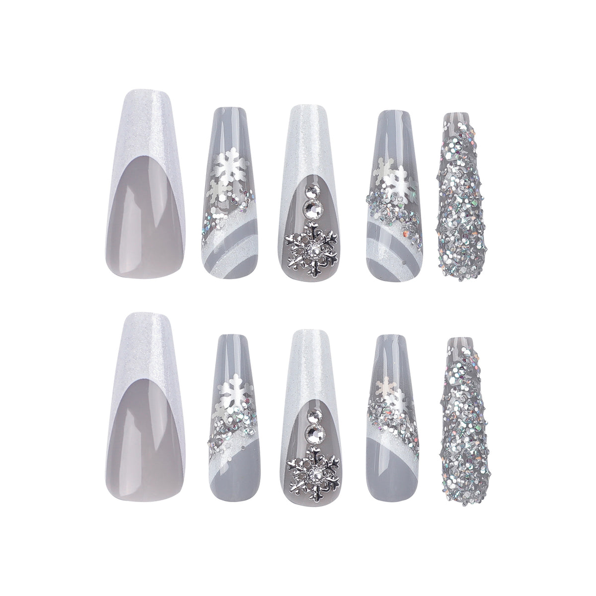 Press-On Nail Tips Set 24pc - JP2680