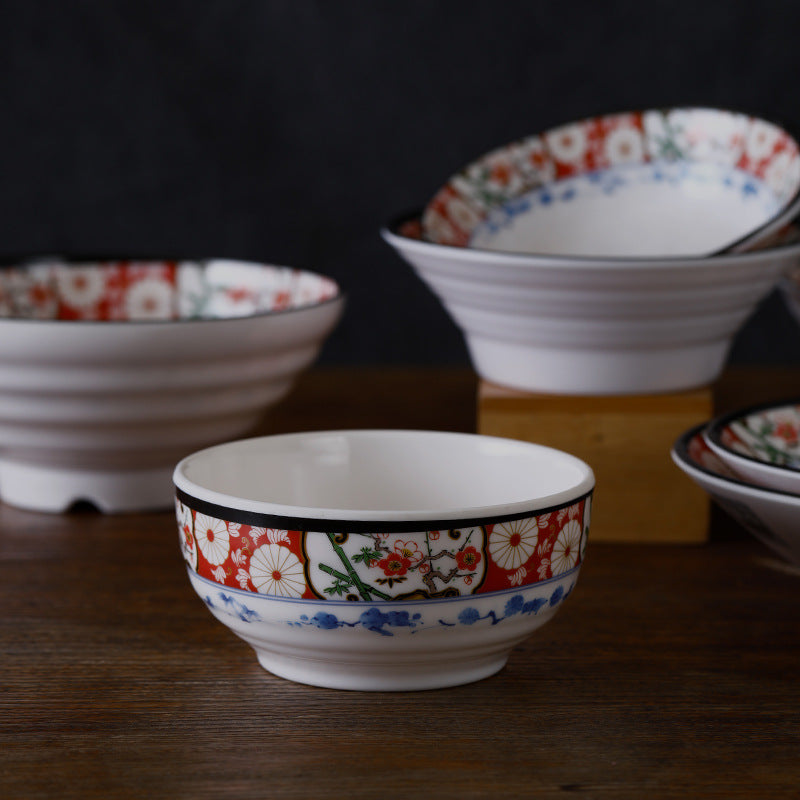 Japanese Cow-Shaped Porcelain Bowl Set for Kitchen & Dining