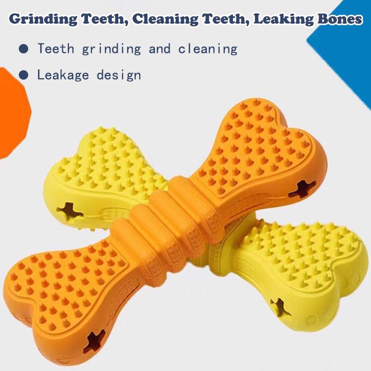 Dog Chew Toys 2-Pack - Dental Care & Toothbrush Stick for Small, Medium & Large Dogs