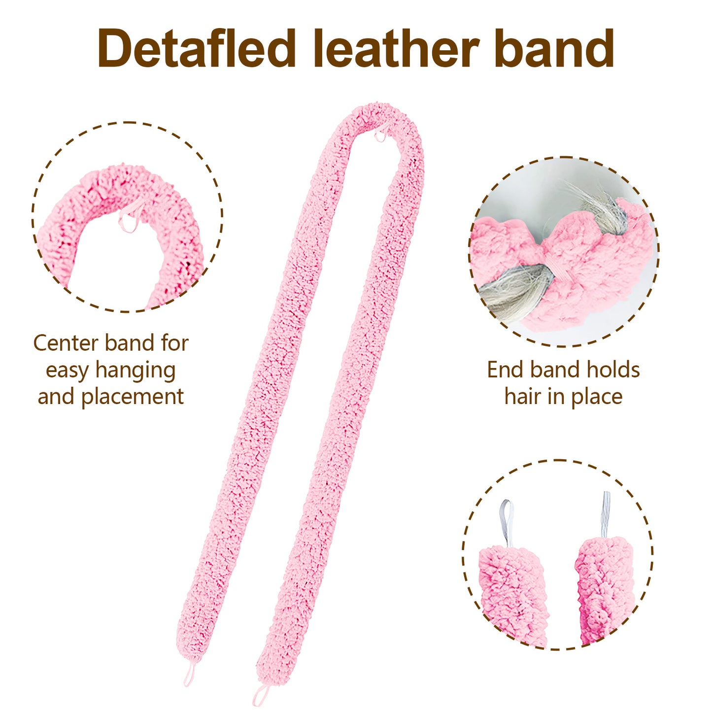 Satin Heatless Hair Curler Set - Overnight Frizz-Free Curling Rod